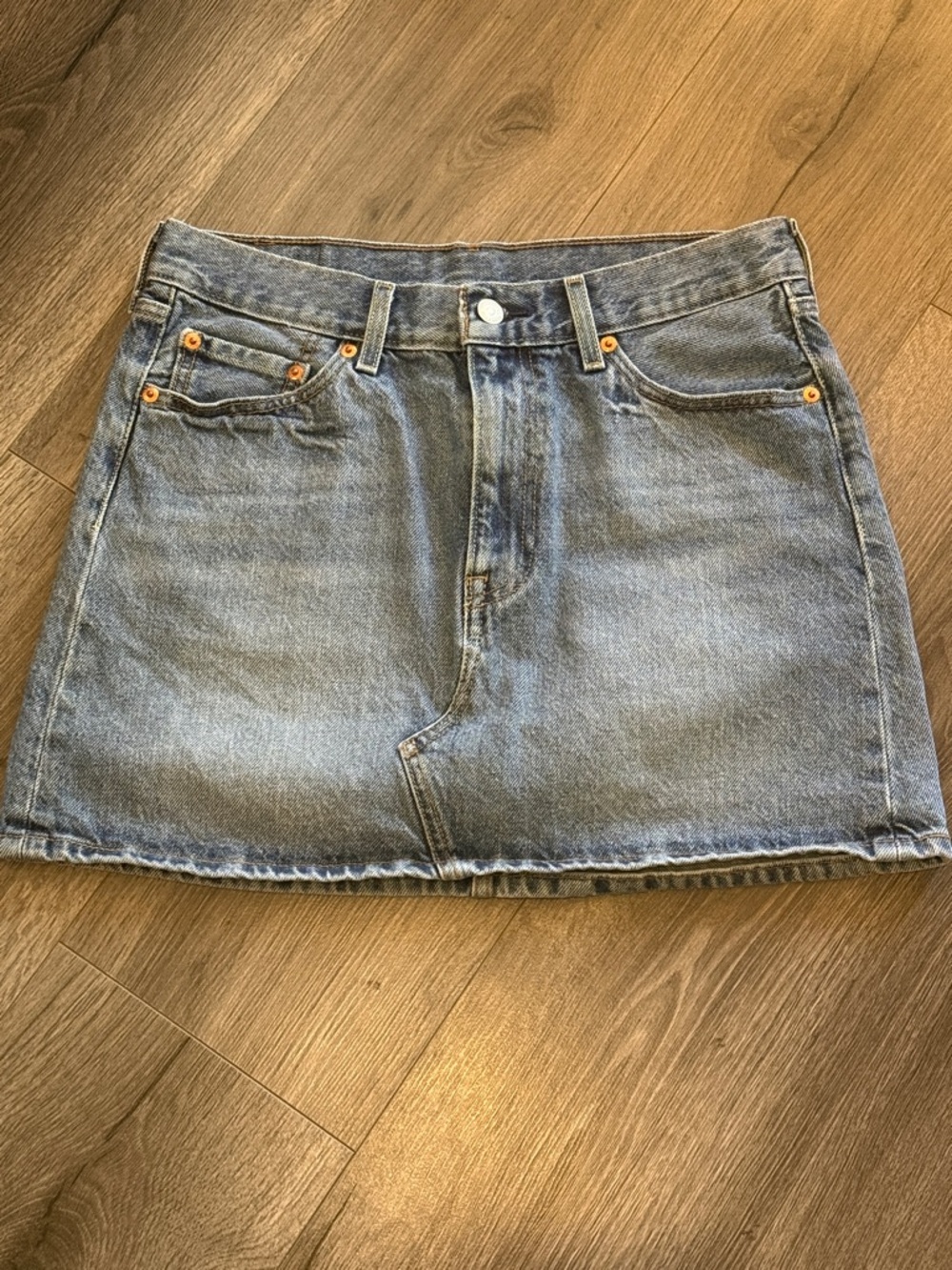 Levi's Light Blue Denim Mini Skirt